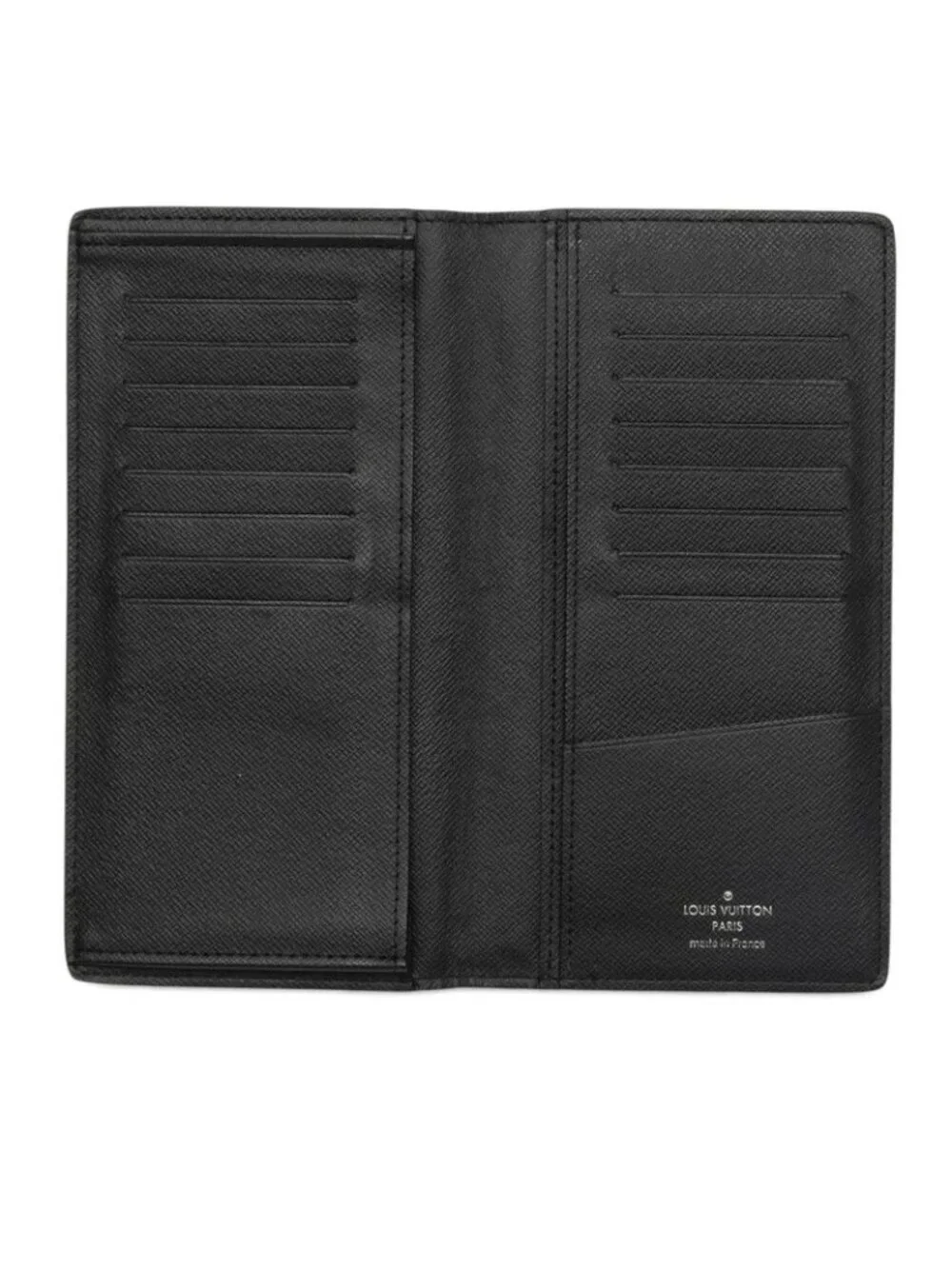 Louis Vuitton Taiga Portefeuille Wallet Noir Black Leather